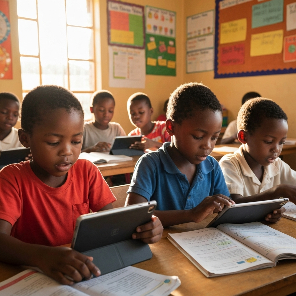 Learning with tablets and books